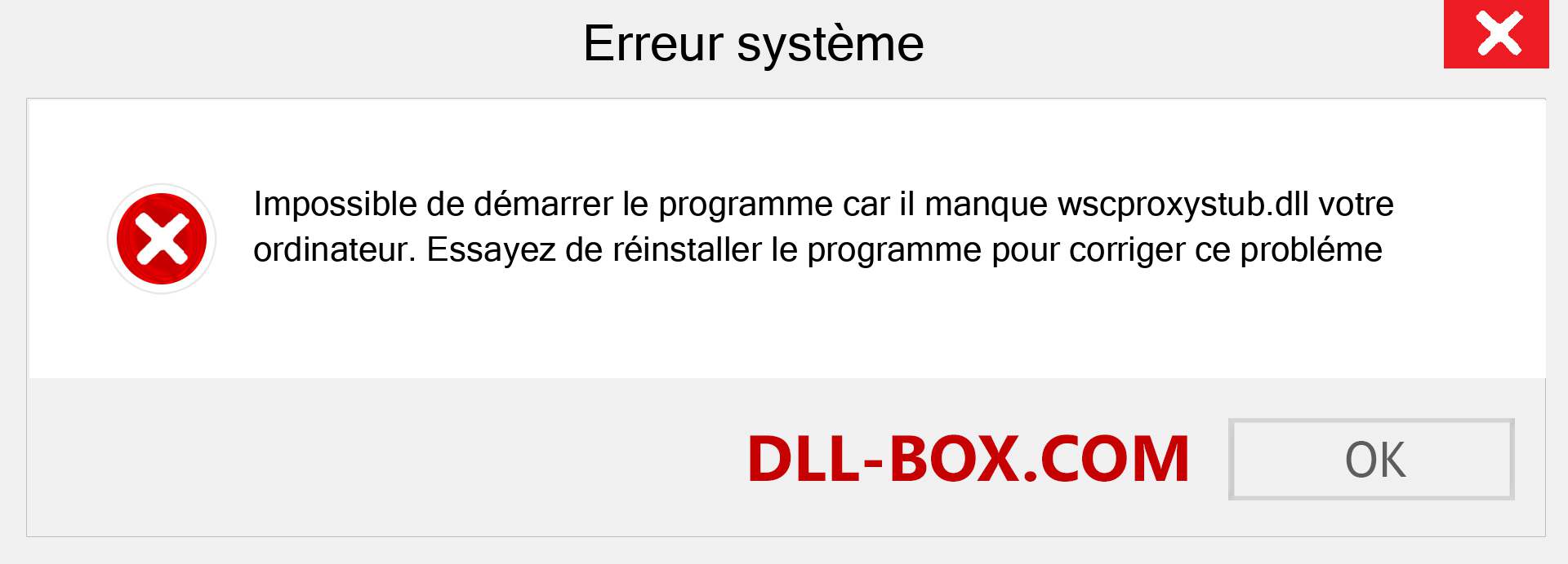 Le fichier wscproxystub.dll est manquant ?. Télécharger pour Windows 7, 8, 10 - Correction de l'erreur manquante wscproxystub dll sur Windows, photos, images